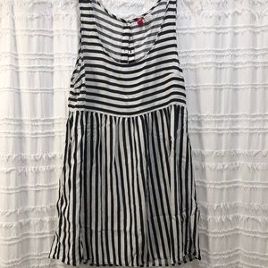 Striped not exactly mini but short dress